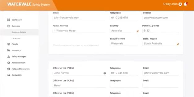screenshot of Safe Ag Systems